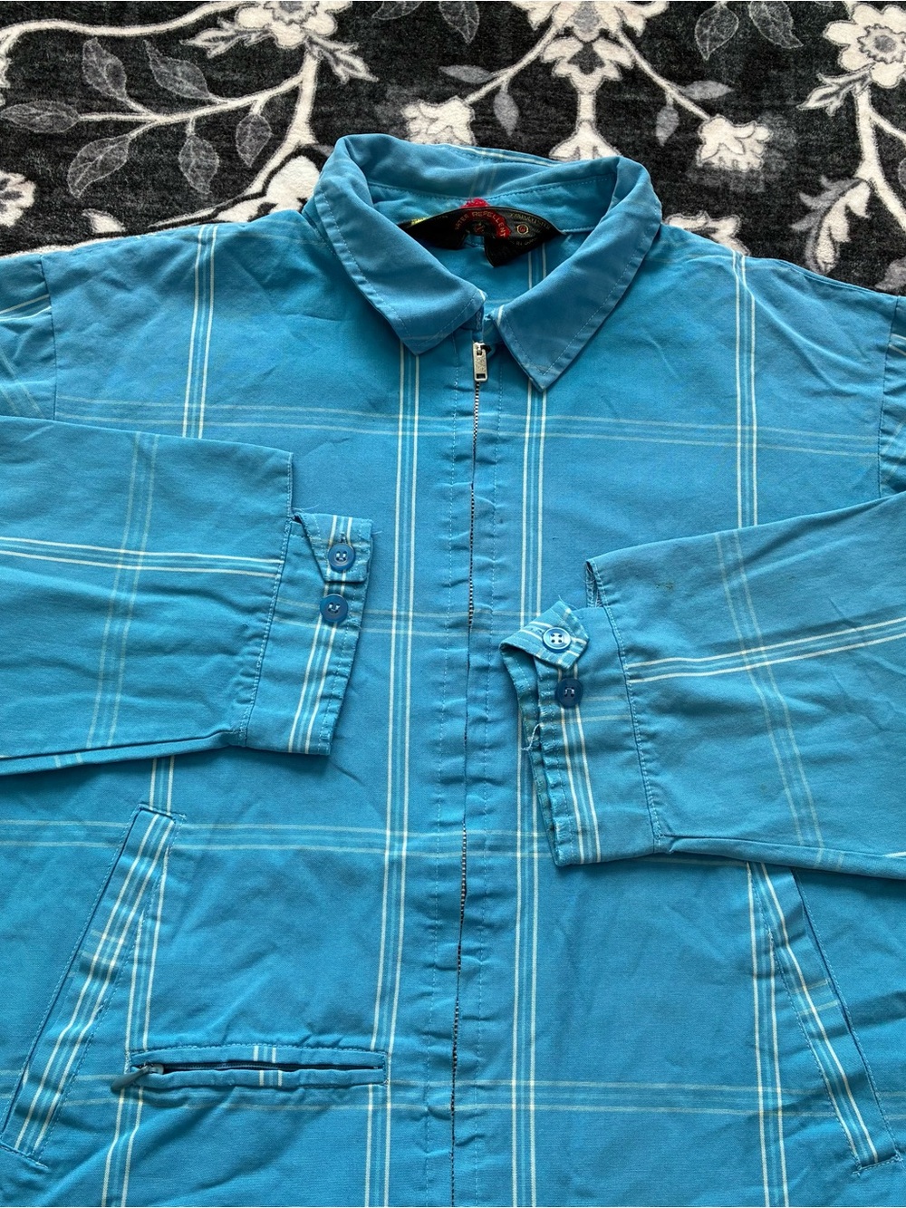 000 - VINTAGE 80s 90s SENTINEL MADE IN JAPAN PLAID STRIPPED JACKET